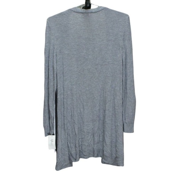 Style & Co Plus Size V-Neck Cardigan Medium Grey Heather 0X - Picture 2 of 2